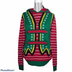 Ugly Christmas Elf Sweater - size small